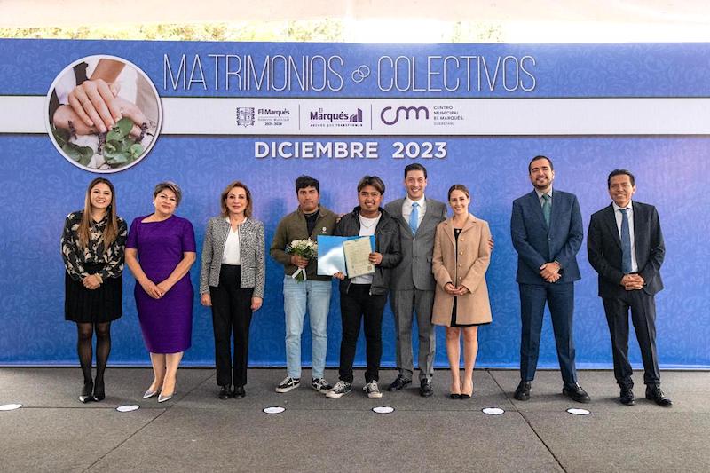 Encabeza Rodrigo Monsalvo Castelán ceremonia de Matrimonios Colectivos 2023.