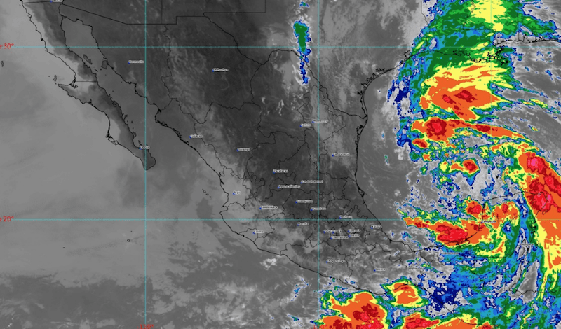 Meteorológico Nacional prevé lluvias intensas en varias regiones de México