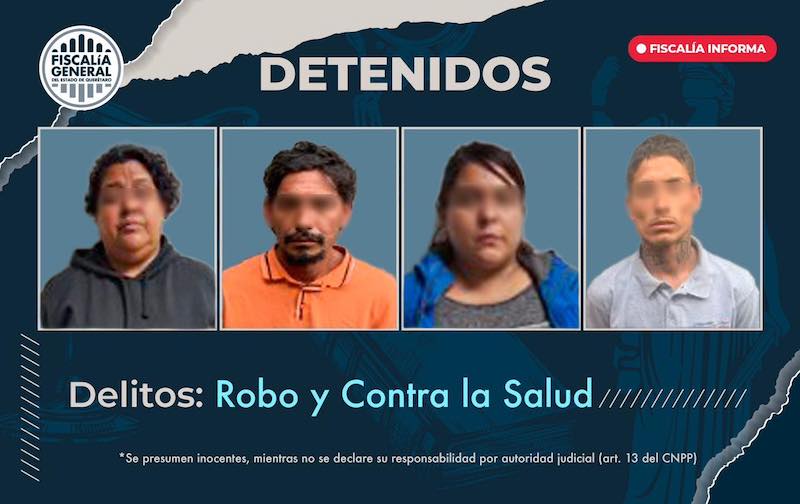 4 sospechosos de robo son detenidos por Fiscalía de Querétaro