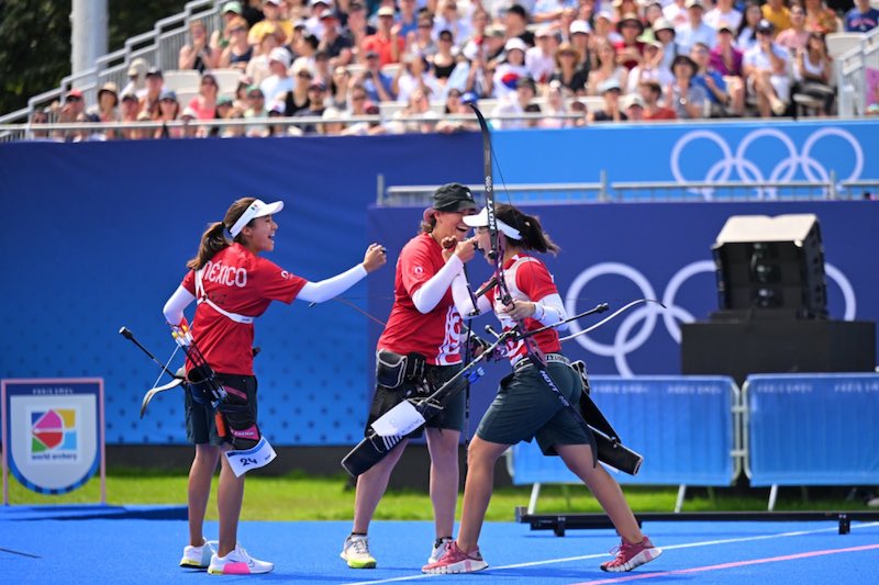 Arqueras mexicanas ganan primera medalla para México en Juegos Olímpicos de Paris 2024.