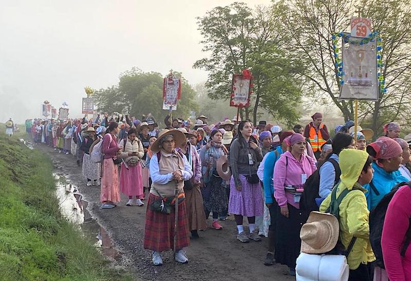 Reportan saldo blanco de mujeres Peregrinas; abandonan territorio queretano.