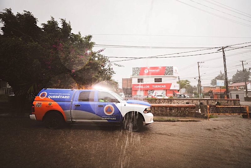 Suben temperaturas y continuarán lluvias en Querétaro.