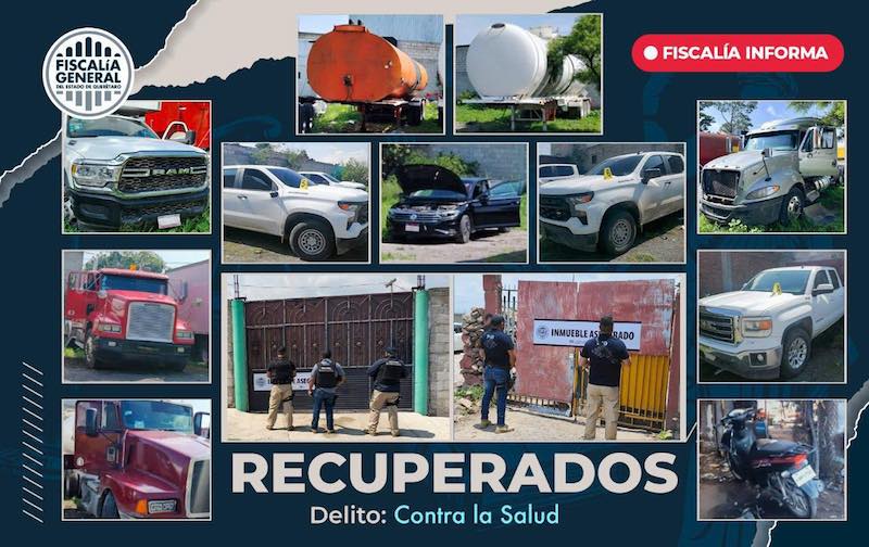 Tras cateos en comunidades de San Juan del Río, recuperan 11 vehículos con reporte de robo