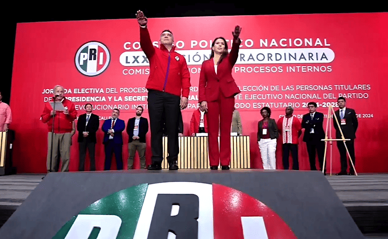 Alito Moreno se reelige como Presidente del PRI con el 97% de los votos