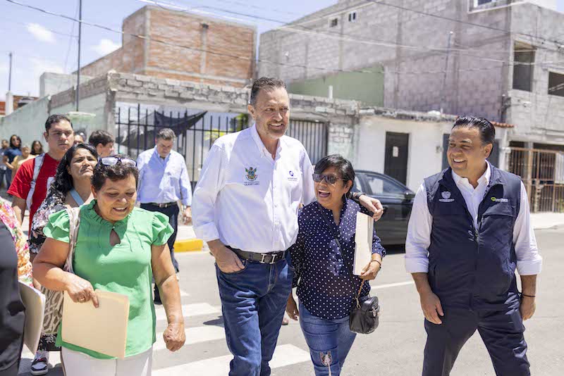 Gobernador Mauricio Kuri entrega mejoramiento de calles en la Colonia Rinconada del Sol