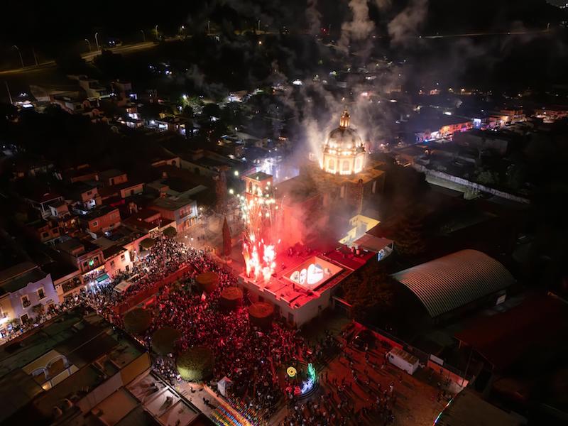 Acuden más de 4 mil personal al Grito de Independencia en El Marqués