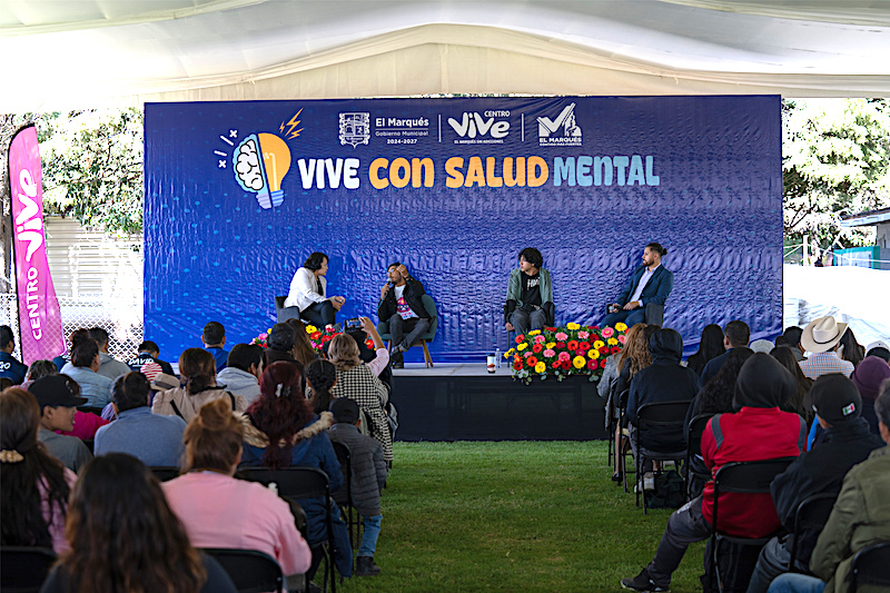 Participan mil estudiantes en evento "Vive con Salud Mental" en El Marqués