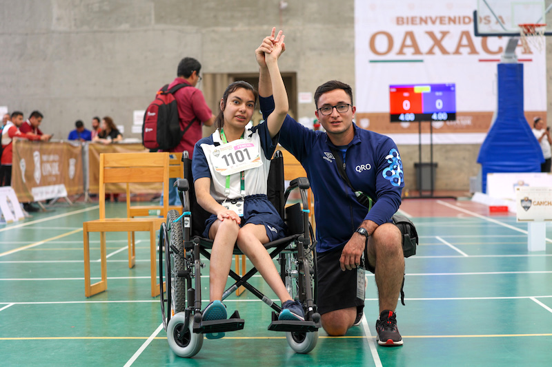 La boccista queretana Evelyn García es medallista nacional