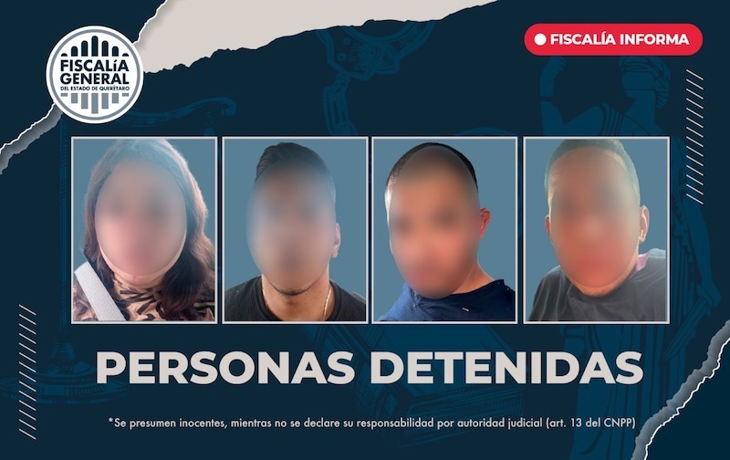 Detienen a 4 presuntos responsables de asesinar a 3 personas en bodega de Centro Sur en Querétaro