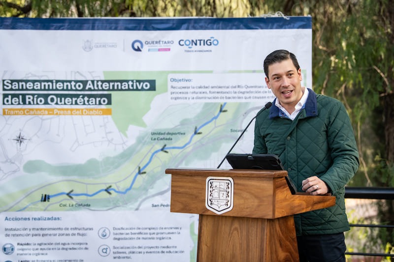 Plantea Rodrigo Monsalvo invertir 170 millones de pesos para saneamiento del Río Querétaro