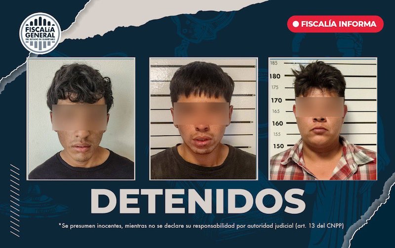 Tres detenidos por robo con violencia en San Gil San Juan del Rio