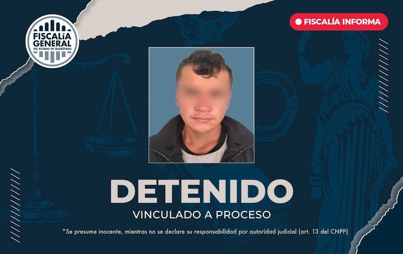 Arrestan en Queretaro a sujeto acusado de robo con violencia a chofer de plataforma