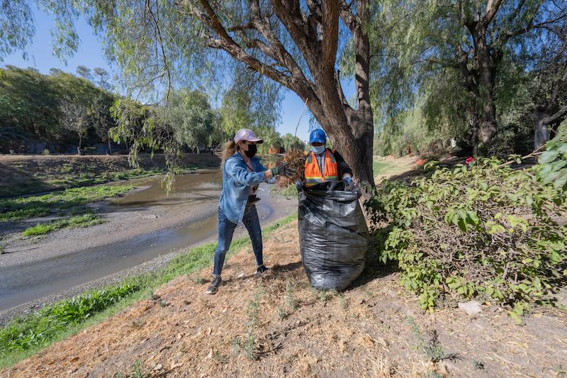 Realiza El Marqués jornada de limpieza en el Río Querétaro