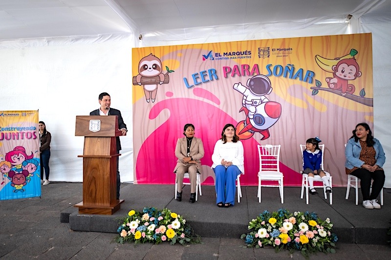 Rodrigo Monsalvo impulsa la lectura infantil con entrega de bibliotecas móviles a preescolares