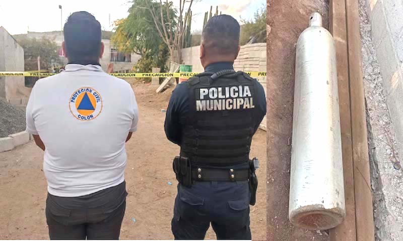 Tras reporte de robo localizan cilindro de gas cloro en El Saucillo, Colón, Querétaro