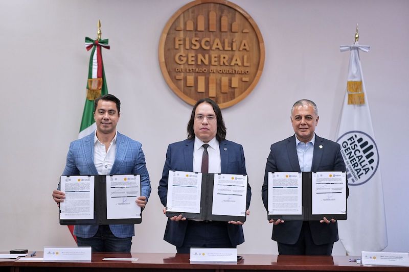 Municipio de Querétaro y Fiscalía firman convenio para fortalecer Cuelgapp