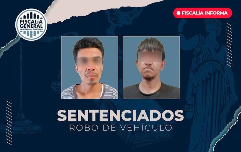 Seis años de cárcel a responsables de robo de vehículo con violencia en Querétaro