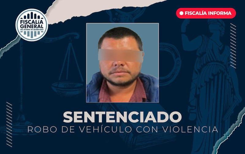 Sentencian a 12 años de prisión a sujeto por robo de vehículo con violencia en El Marqués